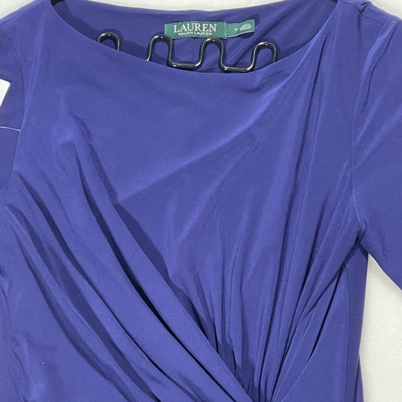 Lauren Ralph Lauren Royal Blue 3/4 Sleeve Dress - Picture 3 of 9